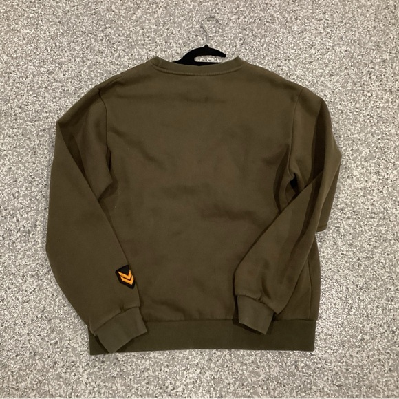 WT02 Graphic Crewneck Patches Green Sweatshirt Men’s Large - Picture 6 of 6